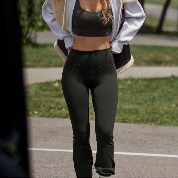 aerie Pants - OFFLINE By Aerie The Hugger High Waisted Cinch Pant charcoal gray like new